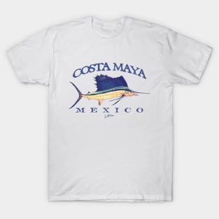 Costa Maya, Mexico, Vintage Sailfish T-Shirt